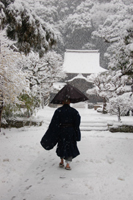 円覚寺 雪景