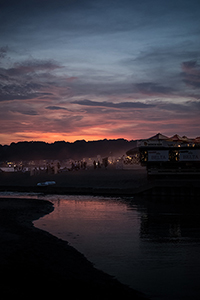 由比ガ浜の夕日